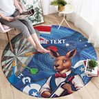 Darts NAIDOC Week 2026 Personalised Round Carpet Australia Flag Kangaroo Dhari Aboriginal Art