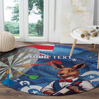Darts NAIDOC Week 2026 Personalised Round Carpet Australia Flag Kangaroo Dhari Aboriginal Art