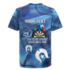 Darts NAIDOC Week 2026 Personalised Rugby Jersey Australia Flag Kangaroo Dhari Aboriginal Art