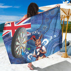 Darts NAIDOC Week 2026 Personalised Sarong Australia Flag Kangaroo Dhari Aboriginal Art