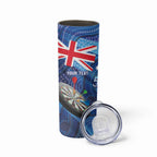Darts NAIDOC Week 2026 Personalised Skinny Tumbler Australia Flag Kangaroo Dhari Aboriginal Art
