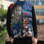 Darts NAIDOC Week 2026 Personalised Sleeveless Puffer Jacket Australia Flag Kangaroo Dhari Aboriginal Art