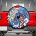 Darts NAIDOC Week 2026 Personalised Spare Tire Cover Australia Flag Kangaroo Dhari Aboriginal Art