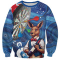 Darts NAIDOC Week 2026 Personalised Sweatshirt Australia Flag Kangaroo Dhari Aboriginal Art