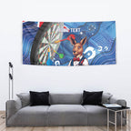 Darts NAIDOC Week 2026 Personalised Tapestry Australia Flag Kangaroo Dhari Aboriginal Art