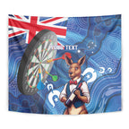 Darts NAIDOC Week 2026 Personalised Tapestry Australia Flag Kangaroo Dhari Aboriginal Art