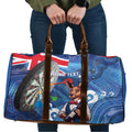 Darts NAIDOC Week 2026 Personalised Travel Bag Australia Flag Kangaroo Dhari Aboriginal Art
