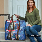Darts NAIDOC Week 2026 Personalised Travel Bag Australia Flag Kangaroo Dhari Aboriginal Art