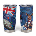 Darts NAIDOC Week 2026 Personalised Tumbler Cup Australia Flag Kangaroo Dhari Aboriginal Art