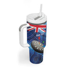 Darts NAIDOC Week 2026 Personalised Tumbler With Handle Australia Flag Kangaroo Dhari Aboriginal Art