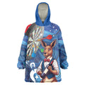 Darts NAIDOC Week 2026 Personalised Wearable Blanket Hoodie Australia Flag Kangaroo Dhari Aboriginal Art