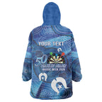 Darts NAIDOC Week 2026 Personalised Wearable Blanket Hoodie Australia Flag Kangaroo Dhari Aboriginal Art