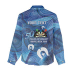 Darts NAIDOC Week 2026 Personalised Women Casual Shirt Australia Flag Kangaroo Dhari Aboriginal Art