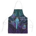 New Zealand Suicide Prevention Month Apron Maori Mauri Tu Mauri Ora Polynesian Pattern