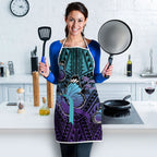 New Zealand Suicide Prevention Month Apron Maori Mauri Tu Mauri Ora Polynesian Pattern