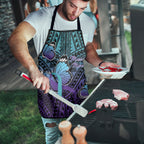 New Zealand Suicide Prevention Month Apron Maori Mauri Tu Mauri Ora Polynesian Pattern