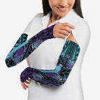 Personalised New Zealand Suicide Prevention Month Arm Sleeves Maori Mauri Tu Mauri Ora Polynesian Pattern