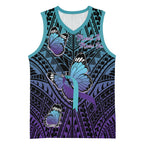 Personalised New Zealand Suicide Prevention Month Basketball Jersey Maori Mauri Tu Mauri Ora Polynesian Pattern
