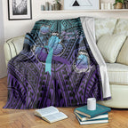 New Zealand Suicide Prevention Month Blanket Maori Mauri Tu Mauri Ora Polynesian Pattern