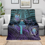 New Zealand Suicide Prevention Month Blanket Maori Mauri Tu Mauri Ora Polynesian Pattern