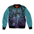 Personalised New Zealand Suicide Prevention Month Bomber Jacket Maori Mauri Tu Mauri Ora Polynesian Pattern