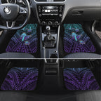 Personalised New Zealand Suicide Prevention Month Car Mats Maori Mauri Tu Mauri Ora Polynesian Pattern