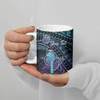 Personalised New Zealand Suicide Prevention Month Ceramic Mug Maori Mauri Tu Mauri Ora Polynesian Pattern