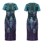 Personalised New Zealand Suicide Prevention Month Couples Matching Short Sleeve Bodycon Dress and Long Sleeve Button Shirt Maori Mauri Tu Mauri Ora Polynesian Pattern