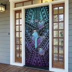 Personalised New Zealand Suicide Prevention Month Door Cover Maori Mauri Tu Mauri Ora Polynesian Pattern