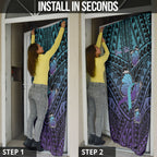 Personalised New Zealand Suicide Prevention Month Door Cover Maori Mauri Tu Mauri Ora Polynesian Pattern