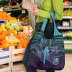 New Zealand Suicide Prevention Month Grocery Bag Maori Mauri Tu Mauri Ora Polynesian Pattern