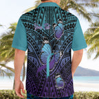 Personalised New Zealand Suicide Prevention Month Hawaiian Shirt Maori Mauri Tu Mauri Ora Polynesian Pattern