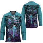 Personalised New Zealand Suicide Prevention Month Hockey Jersey Maori Mauri Tu Mauri Ora Polynesian Pattern