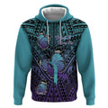 Personalised New Zealand Suicide Prevention Month Hoodie Maori Mauri Tu Mauri Ora Polynesian Pattern