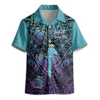 Personalised New Zealand Suicide Prevention Month Kid Hawaiian Shirt Maori Mauri Tu Mauri Ora Polynesian Pattern