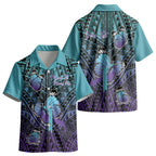 Personalised New Zealand Suicide Prevention Month Kid Hawaiian Shirt Maori Mauri Tu Mauri Ora Polynesian Pattern