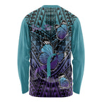Personalised New Zealand Suicide Prevention Month Long Sleeve Shirt Maori Mauri Tu Mauri Ora Polynesian Pattern