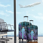 New Zealand Suicide Prevention Month Luggage Cover Maori Mauri Tu Mauri Ora Polynesian Pattern