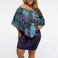 Personalised New Zealand Suicide Prevention Month Off Shoulder Short Dress Maori Mauri Tu Mauri Ora Polynesian Pattern