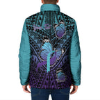 Personalised New Zealand Suicide Prevention Month Padded Jacket Maori Mauri Tu Mauri Ora Polynesian Pattern