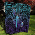 New Zealand Suicide Prevention Month Quilt Maori Mauri Tu Mauri Ora Polynesian Pattern