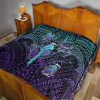 New Zealand Suicide Prevention Month Quilt Maori Mauri Tu Mauri Ora Polynesian Pattern