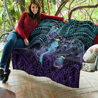 New Zealand Suicide Prevention Month Quilt Maori Mauri Tu Mauri Ora Polynesian Pattern