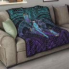 New Zealand Suicide Prevention Month Quilt Maori Mauri Tu Mauri Ora Polynesian Pattern