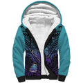 Personalised New Zealand Suicide Prevention Month Sherpa Hoodie Maori Mauri Tu Mauri Ora Polynesian Pattern