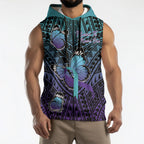 Personalised New Zealand Suicide Prevention Month Sleeveless Hoodie Maori Mauri Tu Mauri Ora Polynesian Pattern