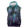 Personalised New Zealand Suicide Prevention Month Sleeveless Zip Hoodie Maori Mauri Tu Mauri Ora Polynesian Pattern
