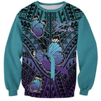 Personalised New Zealand Suicide Prevention Month Sweatshirt Maori Mauri Tu Mauri Ora Polynesian Pattern