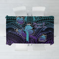 New Zealand Suicide Prevention Month Tablecloth Maori Mauri Tu Mauri Ora Polynesian Pattern