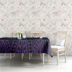 New Zealand Suicide Prevention Month Tablecloth Maori Mauri Tu Mauri Ora Polynesian Pattern